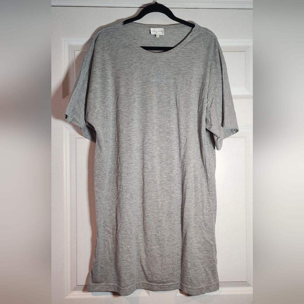 Ludwig Book Classics Gray T Shirt Dress One Size Approx 23in P2P 36.5in Length)